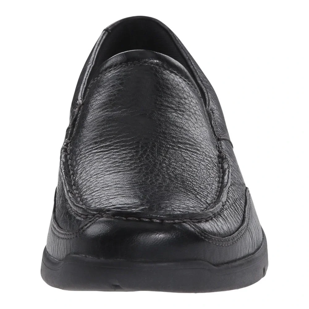 Rockport‎ Eberdon Black Leather Slip On Loafer Shoes Men 13W - Picture 2 of 11